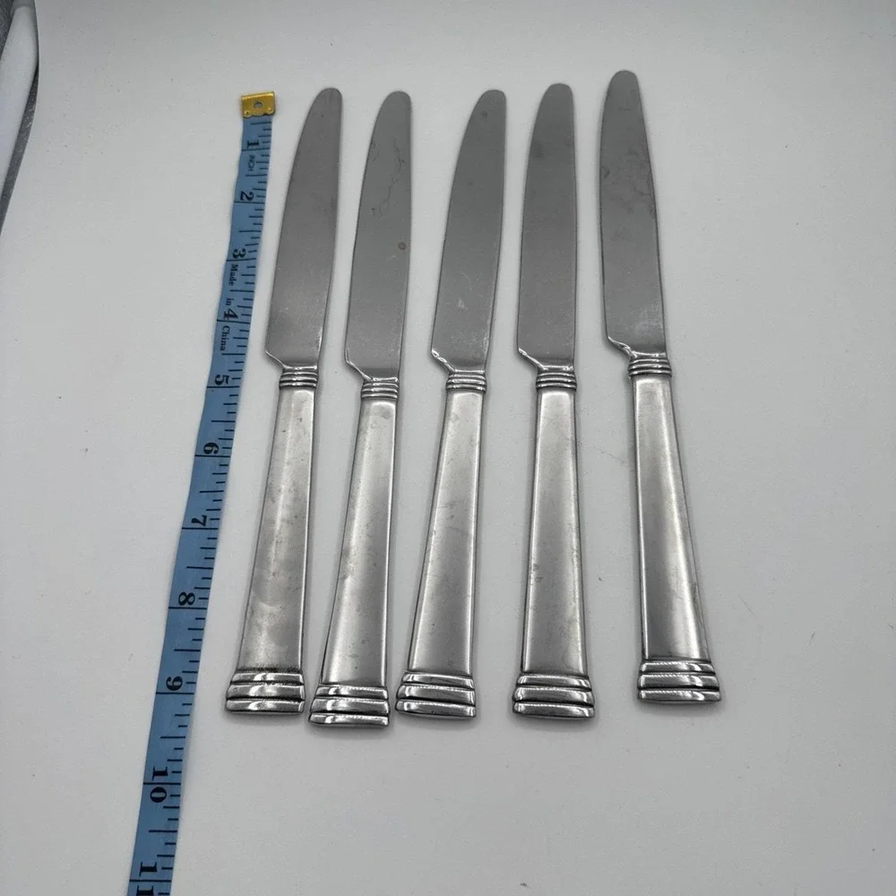 Pfaltzgraff Stainless Steel Parker Frost Mixed Lot 19 Pieces‎